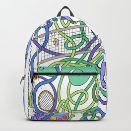Mr Squiggly Tennis Match Backpack