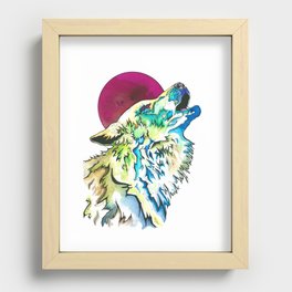Full Wolf Moon Recessed Framed Print