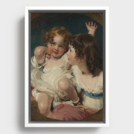 The Calmady Children (Emily, 1818–?1906, and Laura Anne, 1820–1894) Framed Canvas