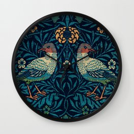 William Morris's Birds famous artwork Wall Clock
