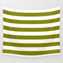 STRIPES (OLIVE & WHITE) Wall Tapestry
