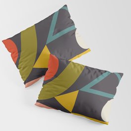 mid century bauhaus geometry abstract 2020 Pillow Sham