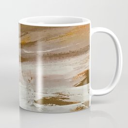 Glorious Golden Sunset Over White Sand Beach Abstract Coffee Mug