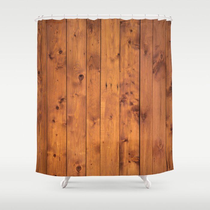 Wood Shower Curtain
