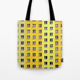 Yellow Urban Geometry Tote Bag