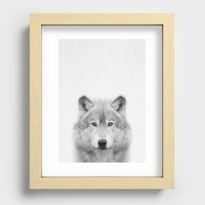Wolf Recessed Framed Print