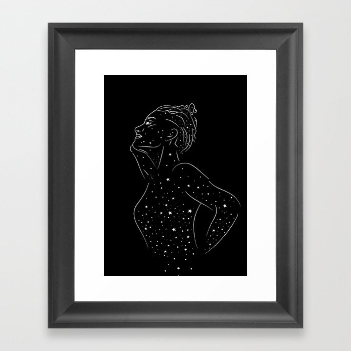 Star Woman Power Within Framed Art Print