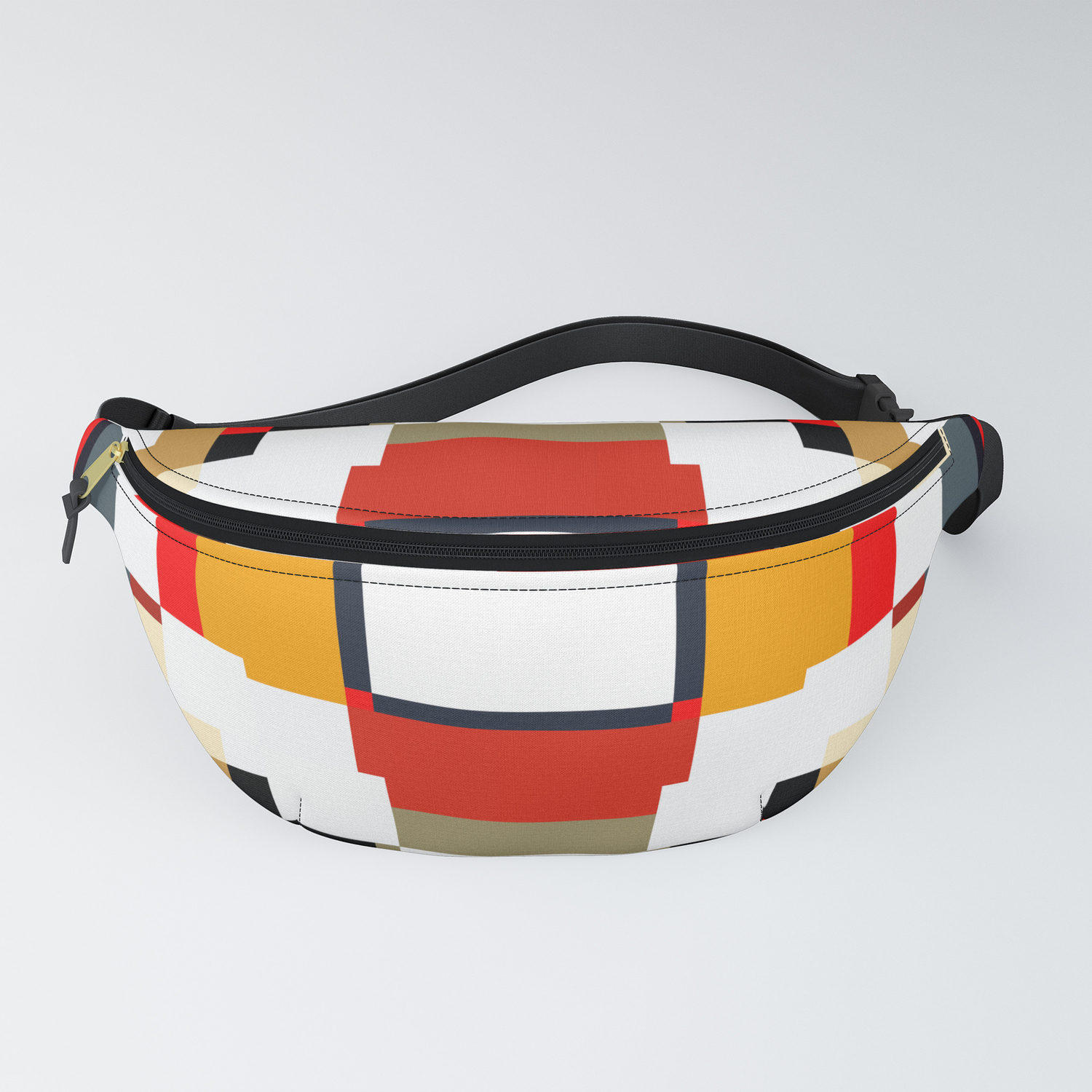 multi colored fanny pack