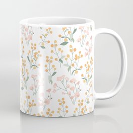 Wild Yellow and Pink Flowers - Spring Garden Coffee Mug