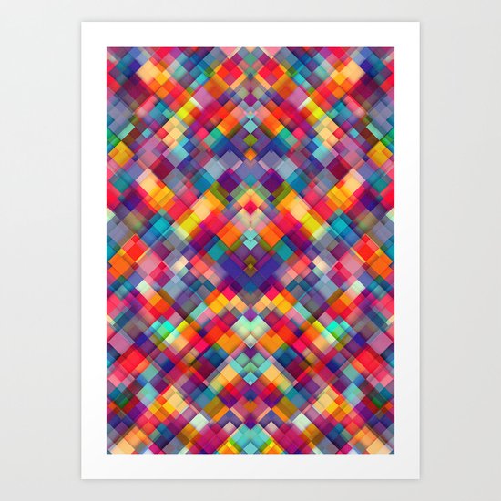 Squares Everywhere Art Print