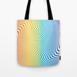 Twisty Stripes in Rainbow Colors. Tote Bag