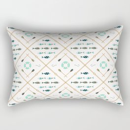 Lake Life Fishing Trip - Diamond Pattern Rectangular Pillow