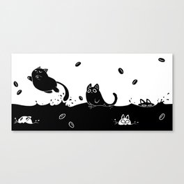 Coffee Cats Canvas Print