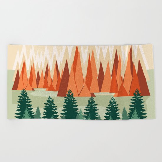 Lets Get Lost Together Beach Towel