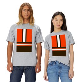 Orange and Brown T Shirt