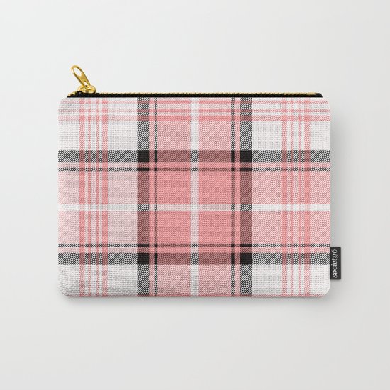 Pink Tartan Carry-All Pouch
