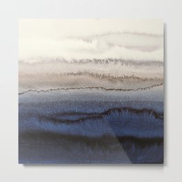 WITHIN THE TIDES WINTER BLUES by Monika Strigel Metal Print | Colours, Scandi, Vibrant, Withintthetides, Ombre, Ocean, Curated, Monikastrigel, Pattern, Monika Strigel 