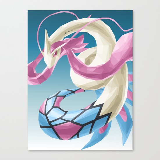 Pocket monster - Milotic the Water Snake Canvas Print