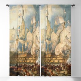 J.M.W. Turner "The Battle of Trafalgar" Blackout Curtain