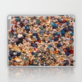 Red And Blue Tint Of Sea Shell Photography Pattern Laptop Skin