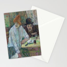 Henri de Toulouse-Lautrec - In The Restaurant La Mie Stationery Card