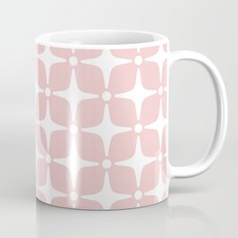 Mid Century Modern Star Pattern 731 Dusty Rose Coffee Mug