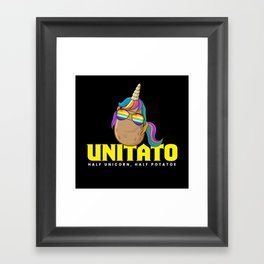 Unitato Potato Unicorn Framed Art Print