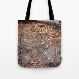 Snowflakes on the Trunk Tote Bag