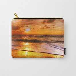 Shadow Golden Sun by The Beach Carry-All Pouch