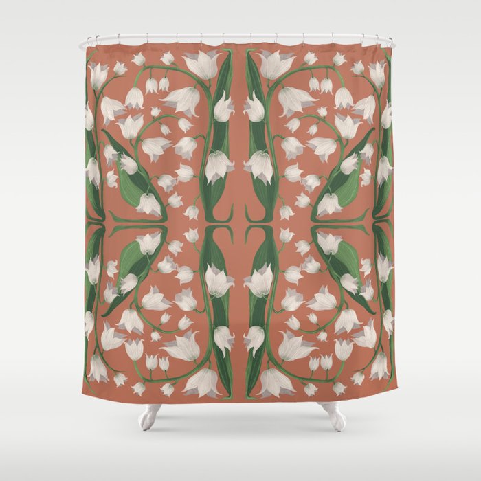 Lily of the Valley Garden Shower Curtain