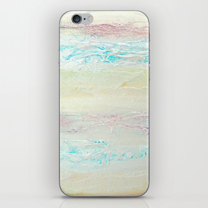 Chaudry Gold Blue Pink Textures iPhone Skin