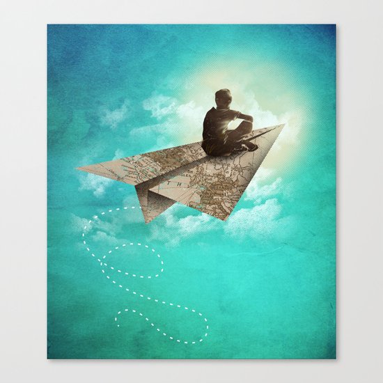 Paper Aeroplane Canvas Print