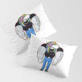 Muscular unicorn Pillow Sham