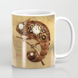 Steampunk Chameleon Vintage Style Coffee Mug
