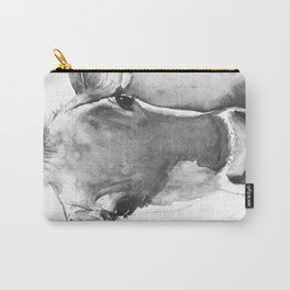 Black and White Cow Painting Carry-All Pouch