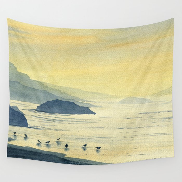 When The Sun Goes Down Wall Tapestry