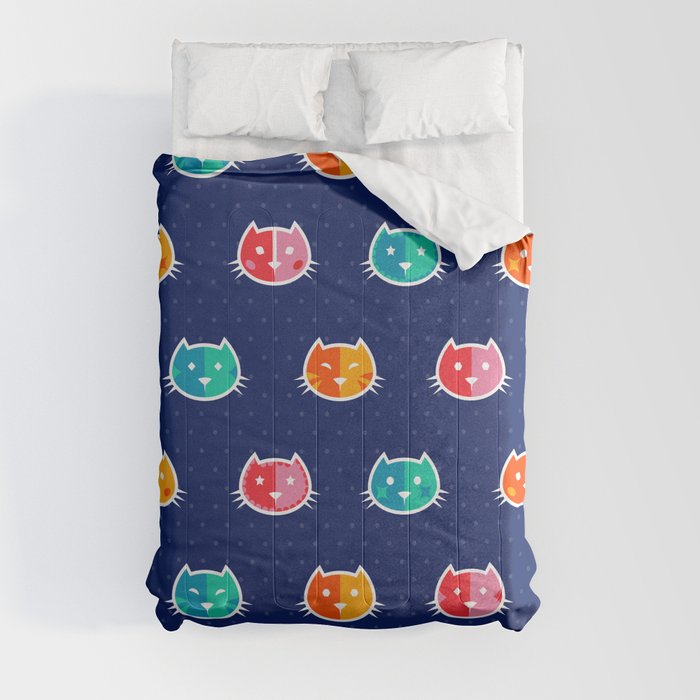 Chromatic Cats Comforter