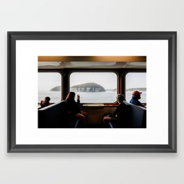 Seattle Ferry Window Framed Art Print