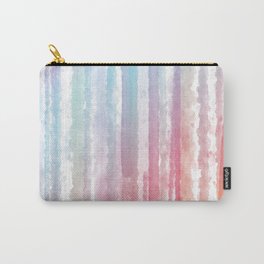 Colorful Watercolor Rainbow Pattern Carry-All Pouch