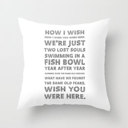 Wish you were here Throw Pillow