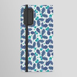 Acorns in Winter Blue Android Wallet Case