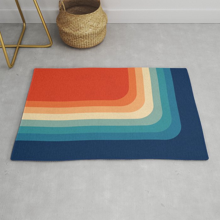 Retro 70s Color Palette Iii Rug By, Society 6 Rugs