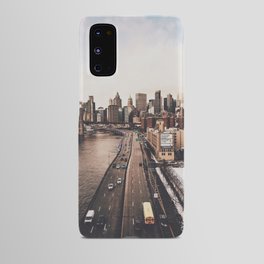 New York City | NYC Skyline and Brooklyn Bridge | Film Style Photography Android Case