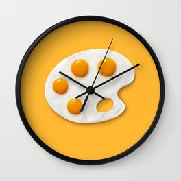Eggs palette Wall Clock