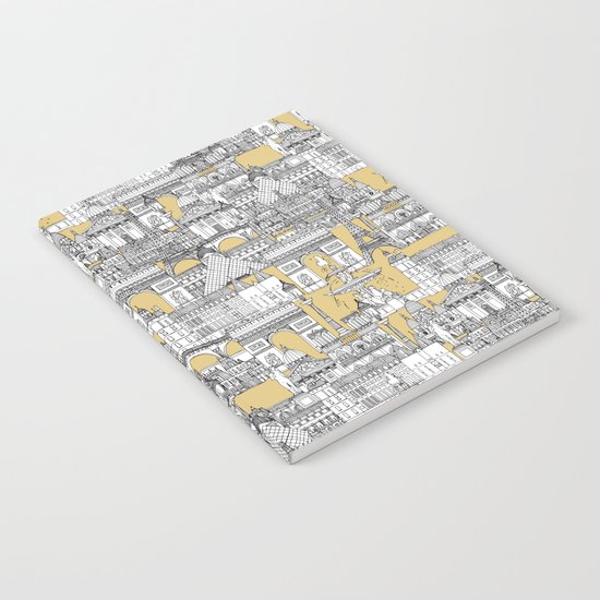 Paris toile gold Notebook