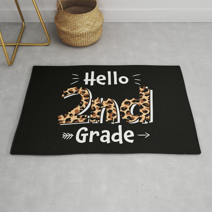 Hello 2nd Grade Back To School Rug