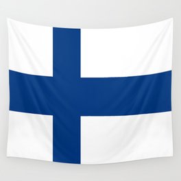 Flag of Finland 1 -finnish, Suomi, Sami,Finn,Helsinki,Tampere Wall Tapestry