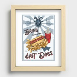 Bring Your Own Hot Dogs Recessed Framed Print