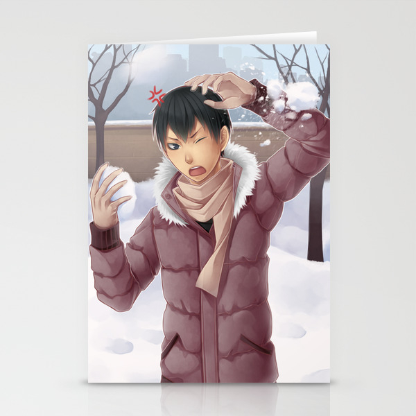 Haikyuu Kageyama Tobio Winter Stationery Cards By Zero0810