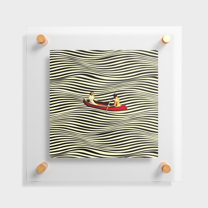 Illusionary Boat Ride Floating Acrylic Print